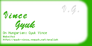 vince gyuk business card